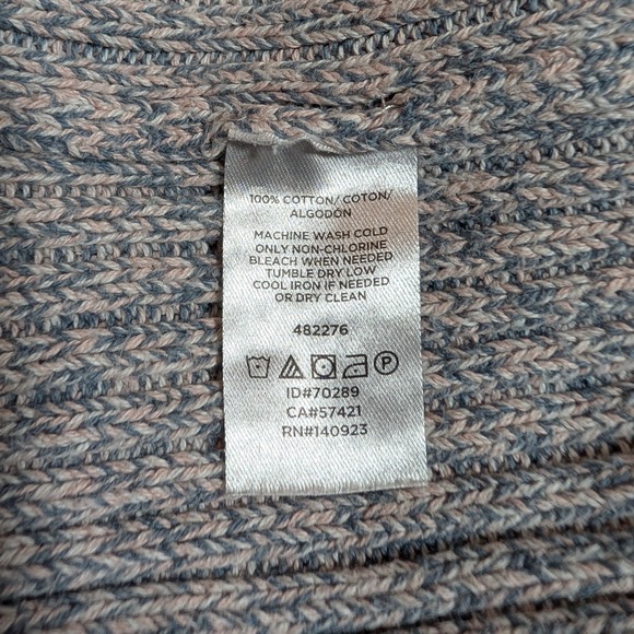 LOFT Women's Gray Pink Marled Knit Cowl Neck‎ Sweater Size XS - Picture 8 of 8